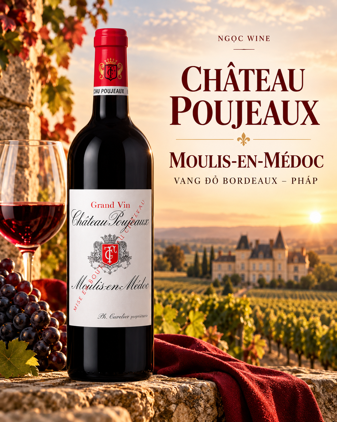 RƯỢU VANG PHÁP CHÂTEAU POUJEAUX