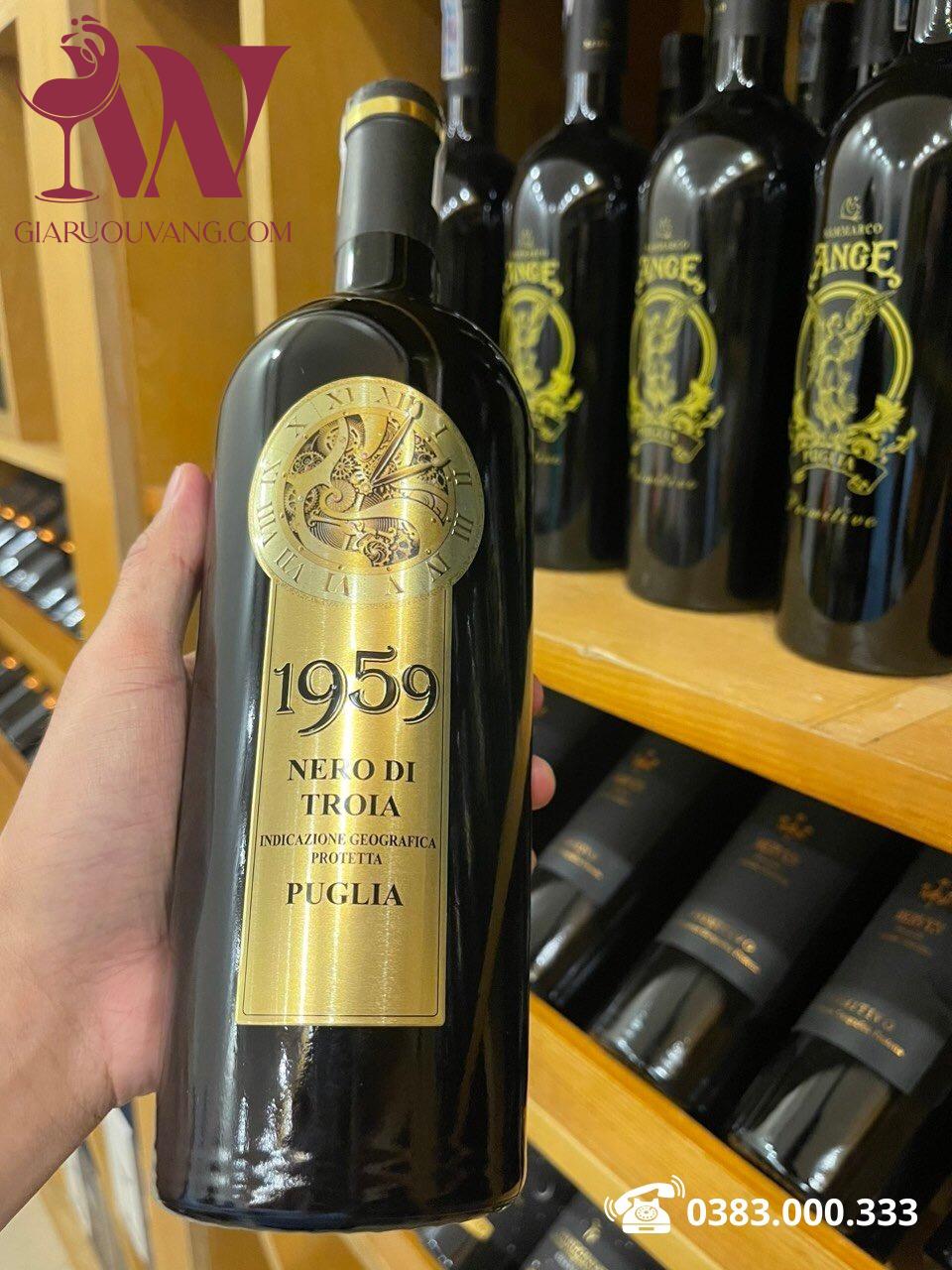 RƯỢU VANG Ý 1959 NERO DI TROIA GIÁ RẺ NHẤT