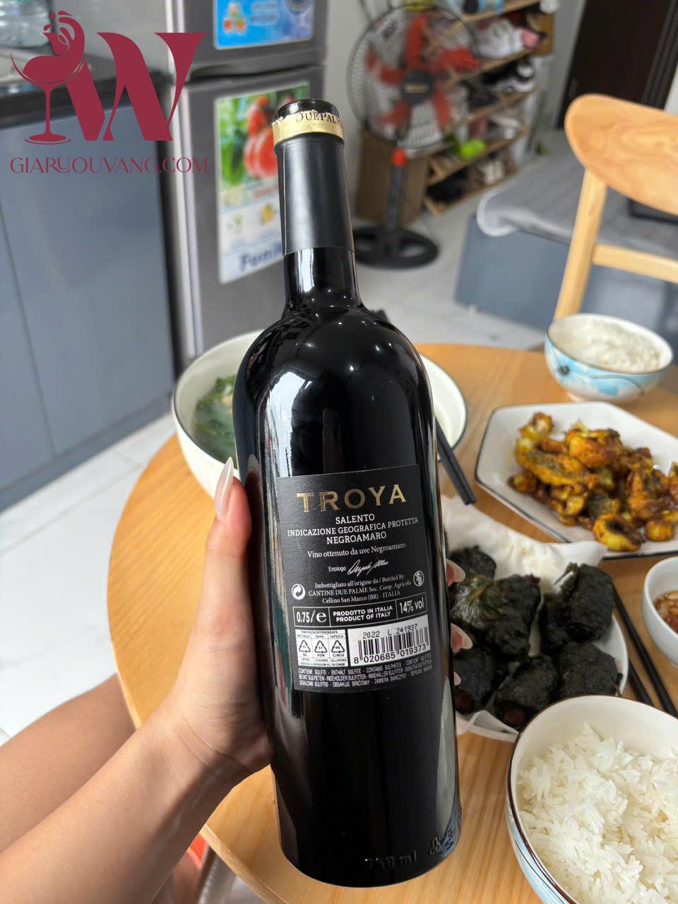 RƯỢU VANG Ý TROYA NEGROAMARO GIÁ CỰC TỐT
