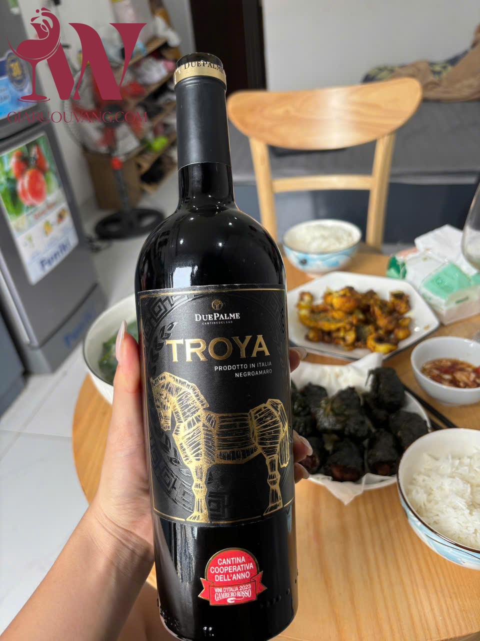RƯỢU VANG Ý TROYA NEGROAMARO GIÁ CỰC TỐT