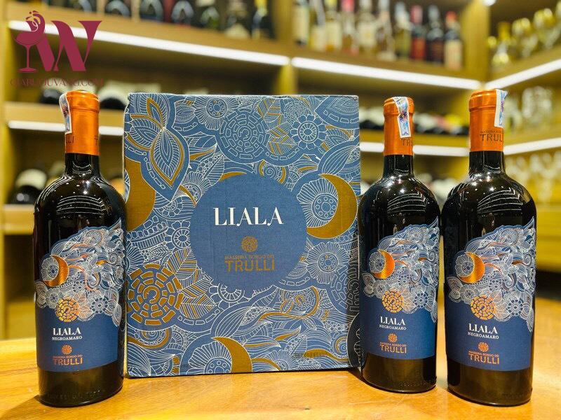 RƯỢU VANG Ý LIALA NEGROAMARO TRULLI BÁN RẺ