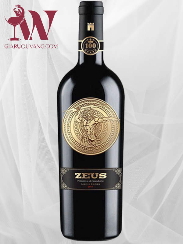 VANG Ý 19 ĐỘ ZEUS PRIMITIVO DEL SALENTO =BÁN RẺ NHẤT