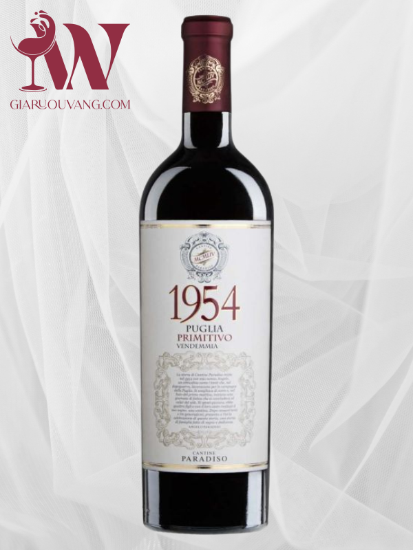 VANG Ý 1954 PRIMITIVO PUGLIA CANTINE PARADISO GIÁ TỐT