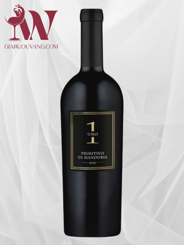 VANG Ý UNO1 PRIMITIVO DI MANDURIA NHÃN ĐEN GIÁ TỐT (2)