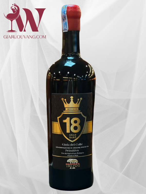 VANG Ý 18 TREPINI GRAN BARO PRIMITIVO 18 ĐỘ GIÁ TỐT