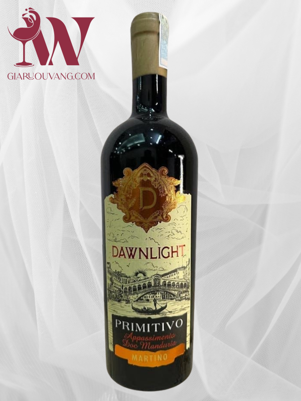 VANG Ý DAWNLIGHT PRIMITIVO 19,5 ĐỘ
