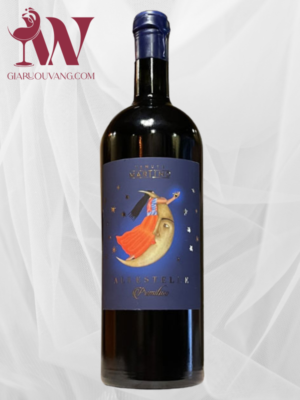Rượu vang ý Martino primitivo( vầng trăng) 750ml 17%