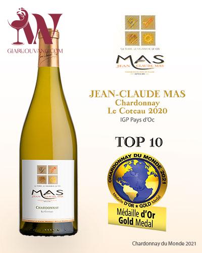VANG PHÁP JEAN CLAUDE MAS CHARDONNAY LES COTEAU 13,5 ĐỘ