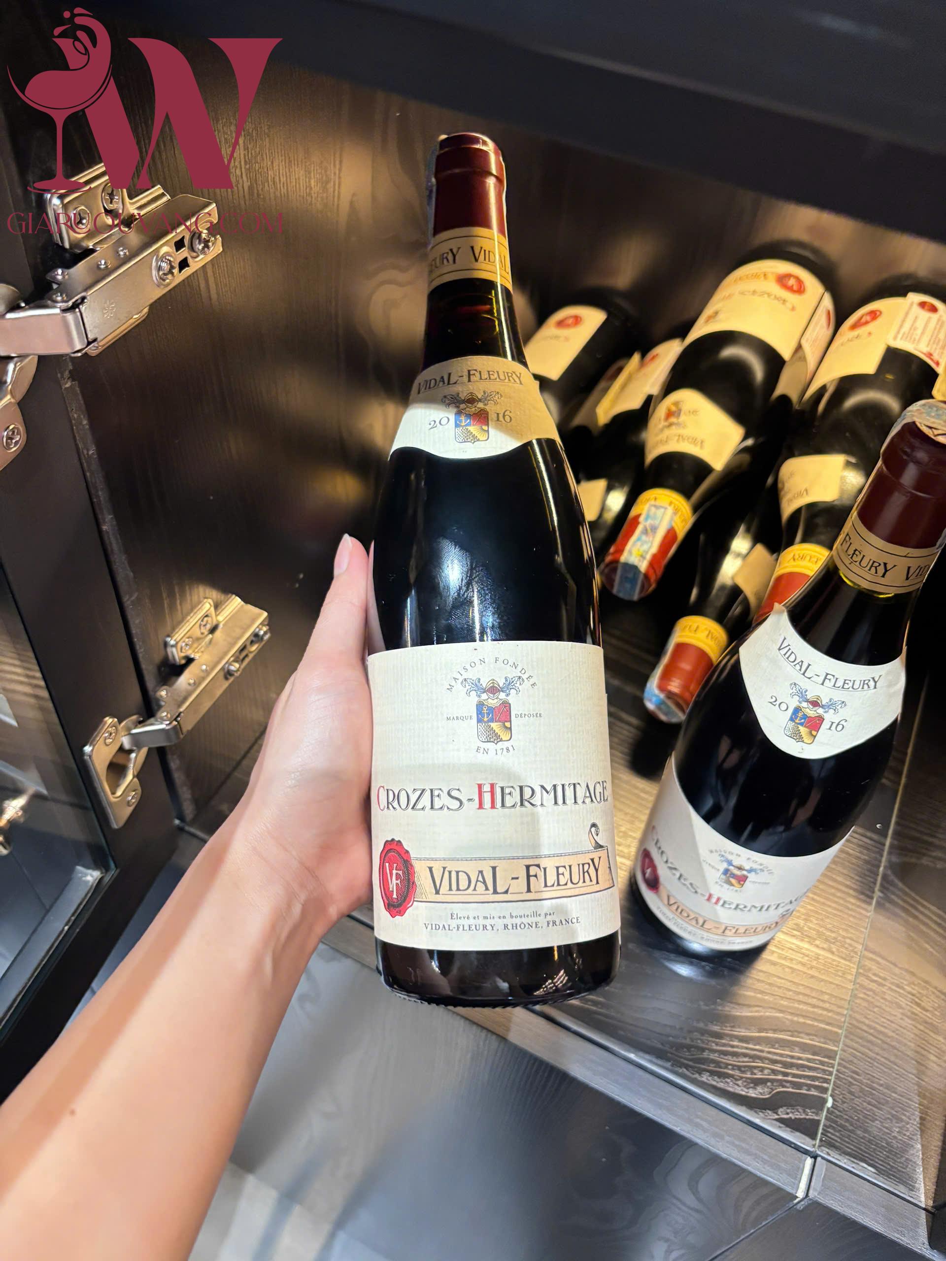 VANG PHÁP VIDAL FLEURY CROZES HERMITAGE 13,5 ĐỘ