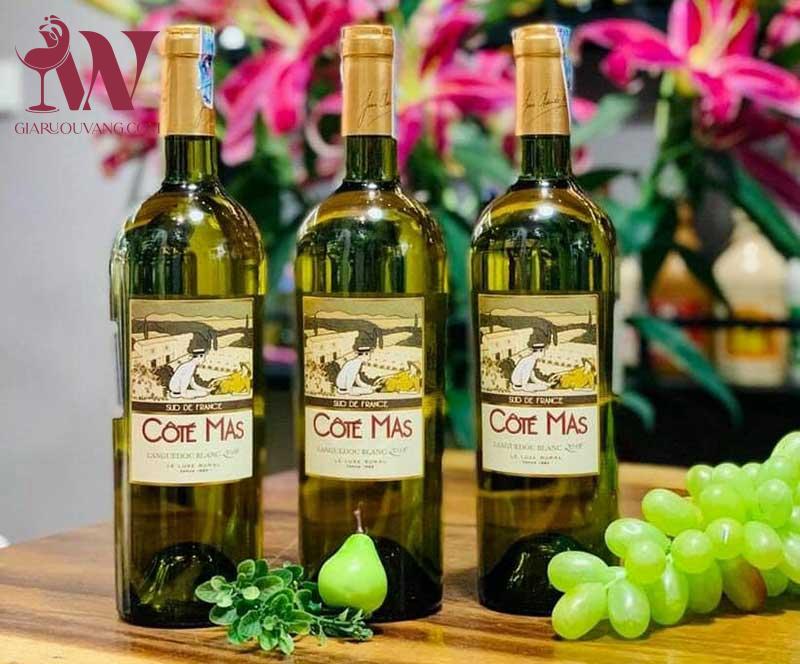 VANG PHÁP COTE MAS LANGUEDOC BLANC 13,5 ĐỘ