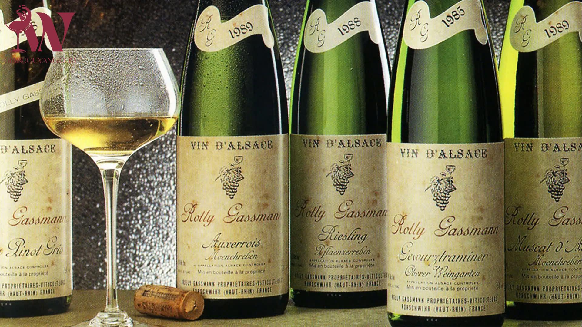 VANG TRẮNG PHÁP ROLLY GASSMANN RIESLING 13 ĐỘ RẺ