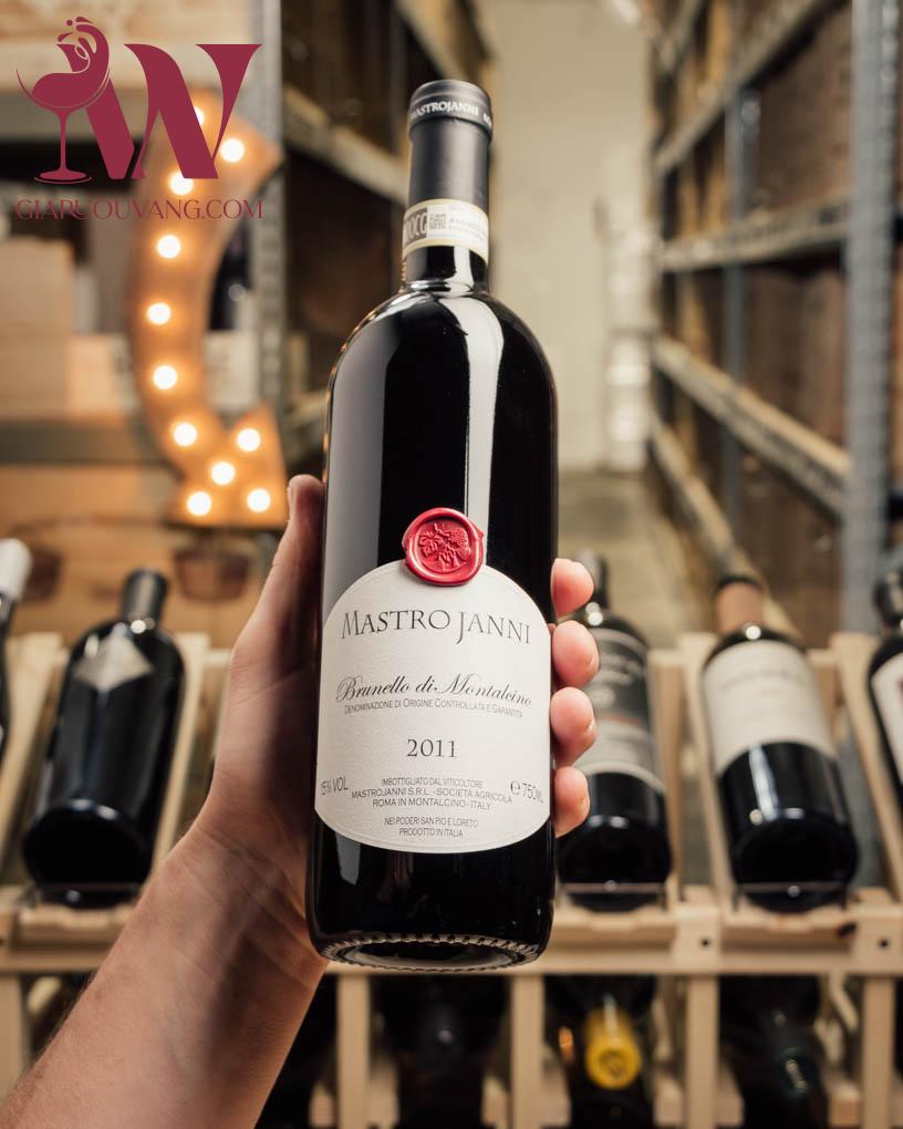 VANG Ý MASTROJANNI BRUNELLO DI MONTALCINO 14,5 ĐỘ