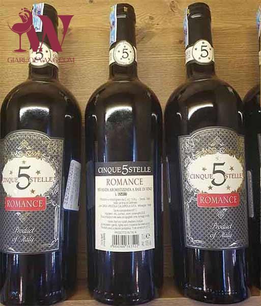 VANG Ý CINQUE STELLE ROMANCE BEVANDA AROMATIZZATA A BASE DI VINO