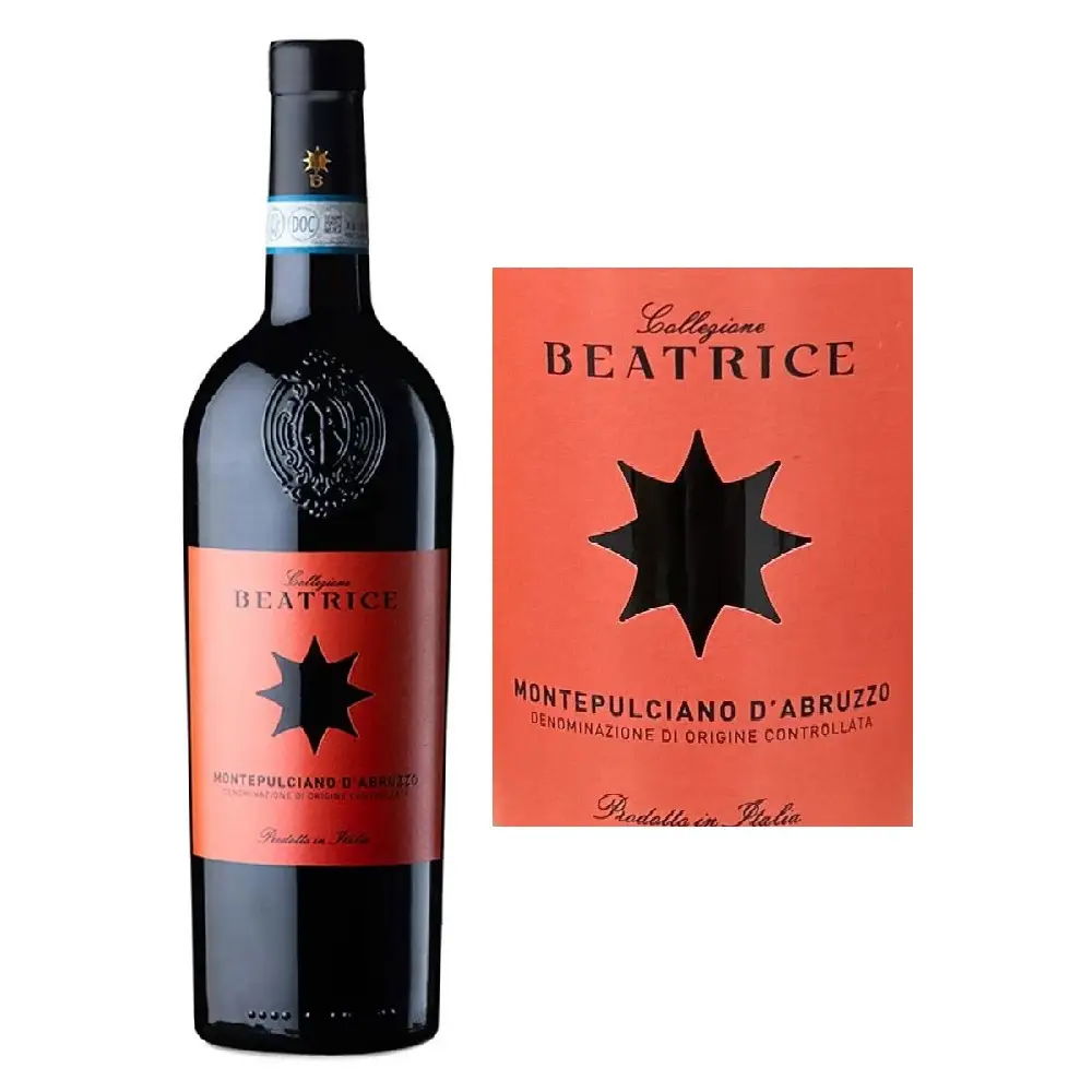 VANG Ý COLLEZIONE BEATRICE MONTEPULCIANO D'ABRUZZO 13 ĐỘ