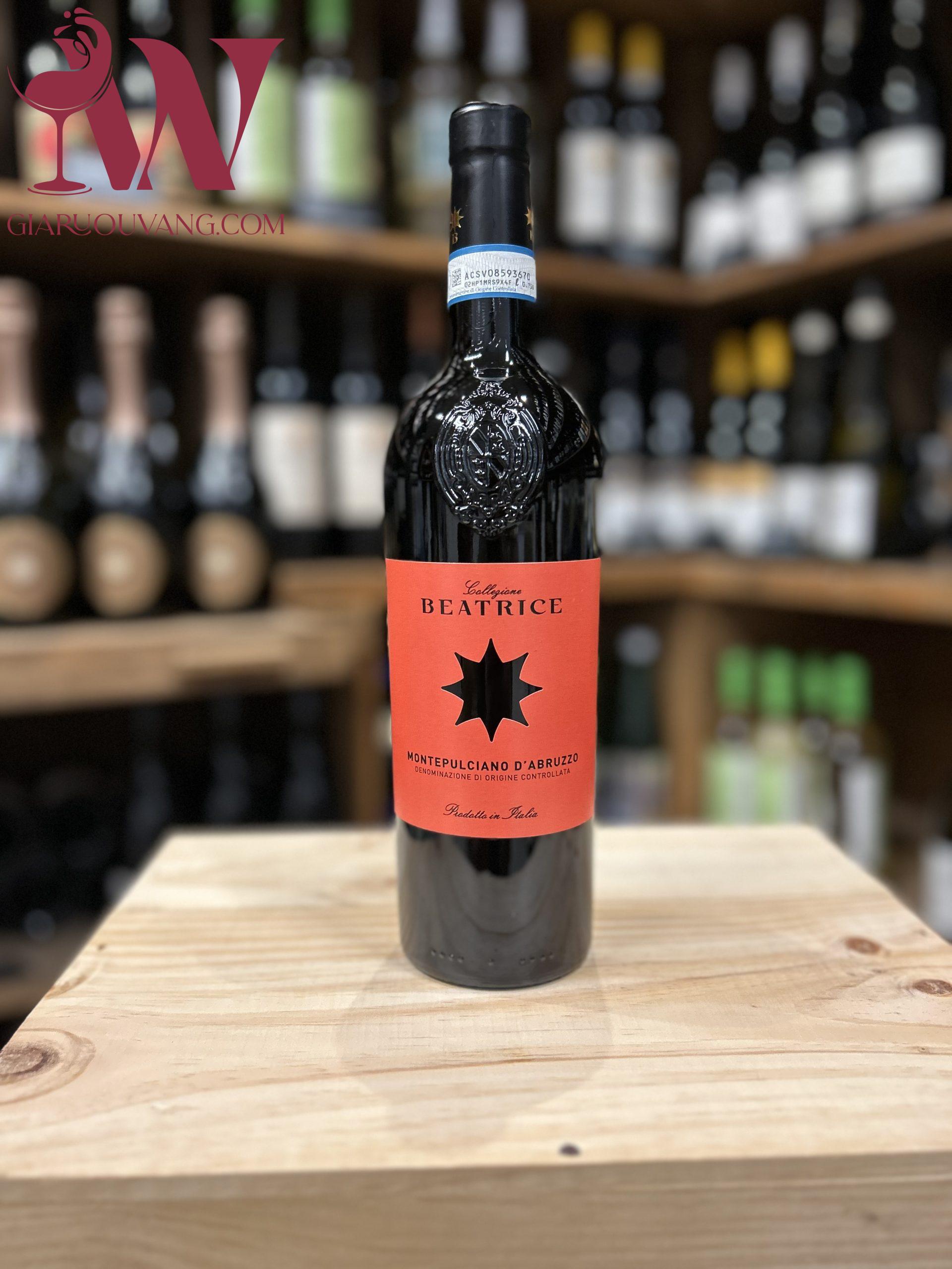 VANG Ý COLLEZIONE BEATRICE MONTEPULCIANO D'ABRUZZO 13 ĐỘ