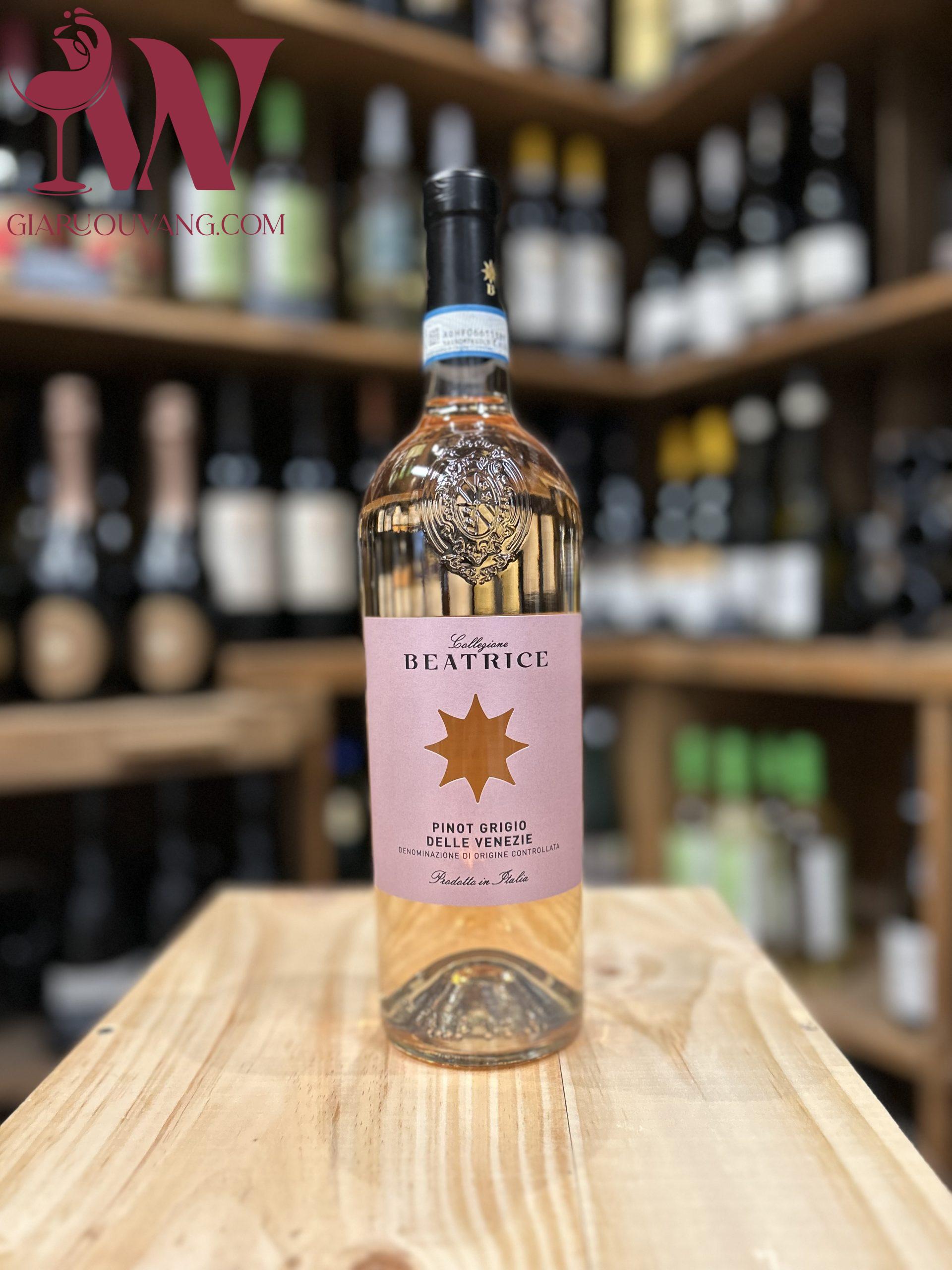 VANG Ý COLLEZIONE BEATRICE PINOT GRIGIO DELLE VENEZIE ROSE 12 ĐỘ