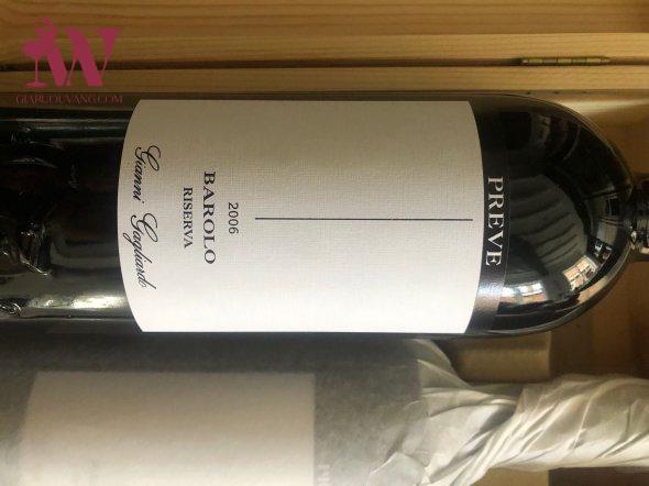 VANG Ý GIANNI GAGLIARDO BAROLO PREVE 14,5 ĐỘ