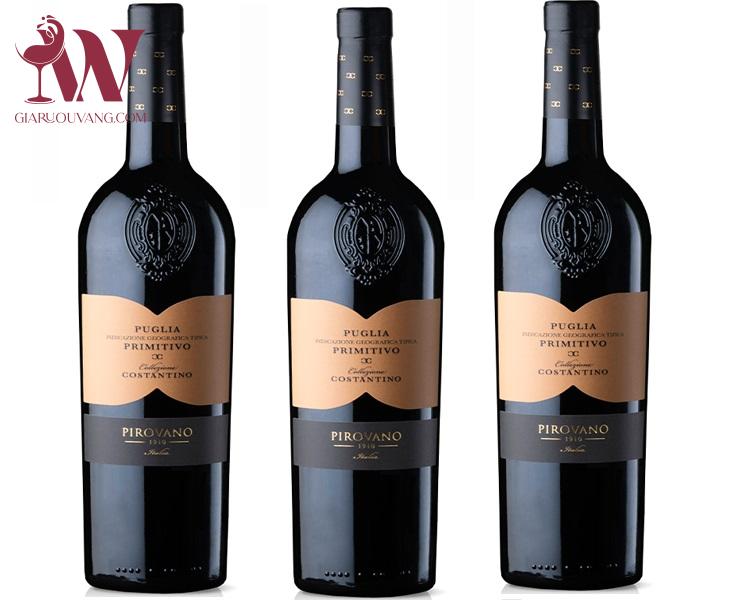 VANG Ý PIROVANO COLLEZIONE COSTANTINO PUGLIA PRIMITIVO 14 ĐỘ
