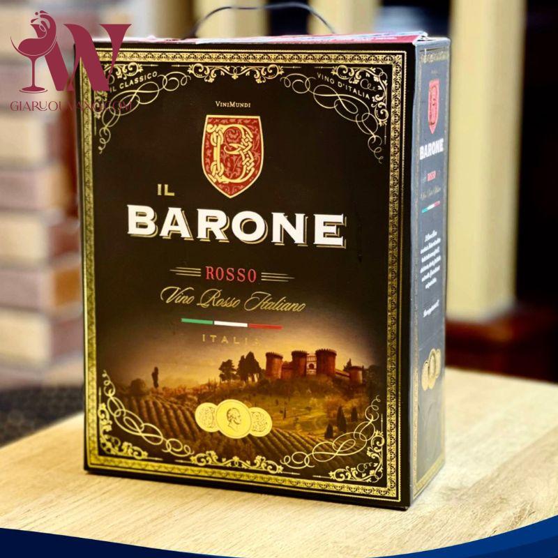 VANG BỊCH IL BARONE ROSSO 3L