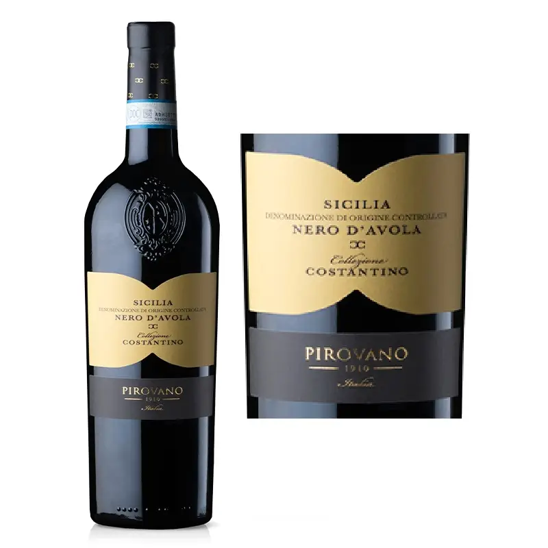 VANG Ý PIROVANO COLLEZIONE COSTANTINO SICILIA NERO D'AVOLA 14 ĐỘ
