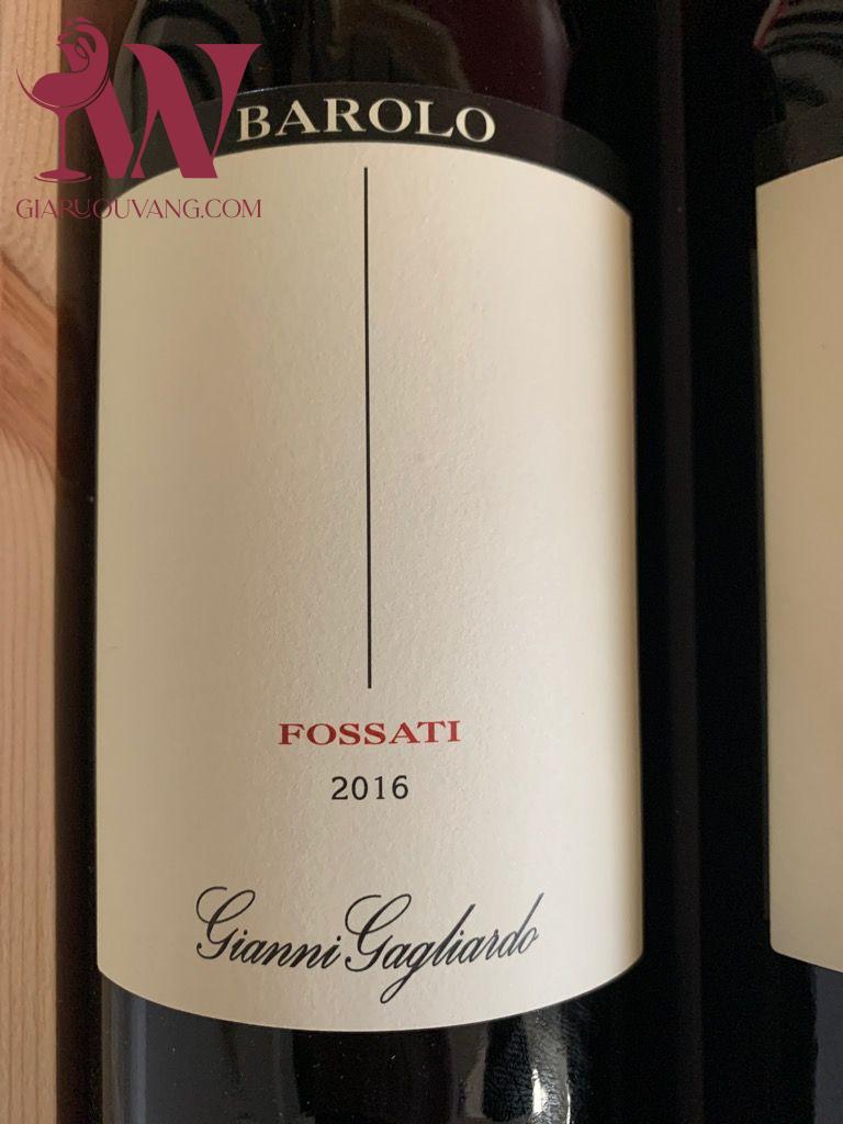 VANG Ý GIANNI GAGLIARDO BAROLO FOSSATI 14 ĐỘ