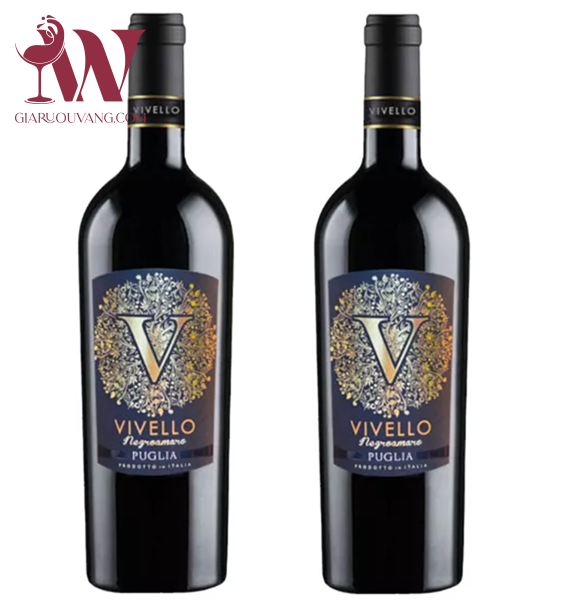 VANG Ý VIVELLO NEGROAMARO 15 ĐỘ