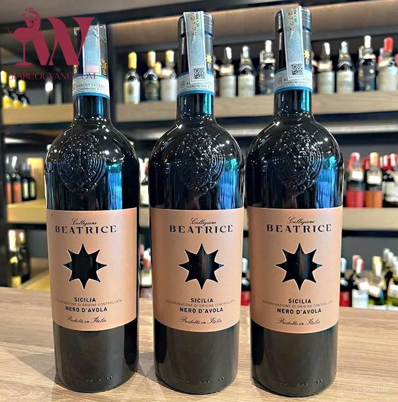 VANG COLLEZIONE BEATRICE SICILIA NERO D'AVOLA 14 ĐỘ