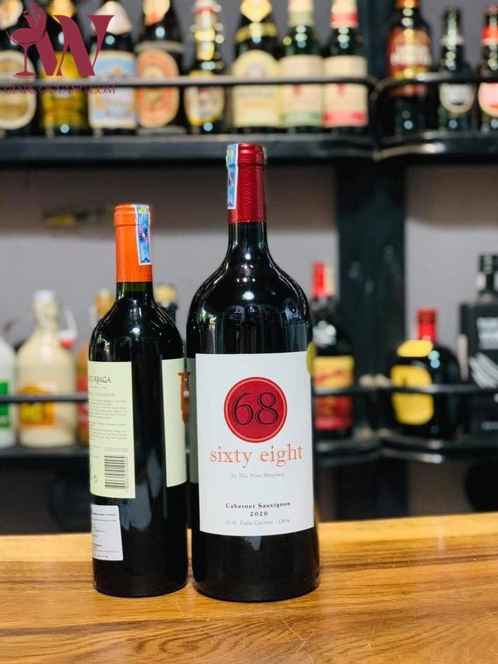 VANG CHILE 68 CABERNET SAUVIGNON 1,5L 13 ĐỘ