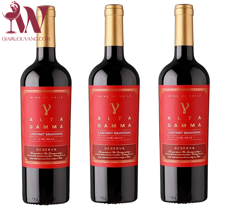 VANG CHILE ALTA GAMMA RESERVA CABERNET SAUVIGNON 13,5 ĐỘ