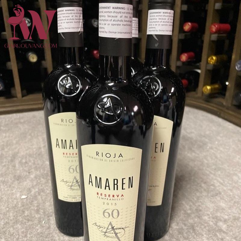 RƯỢU VANG AMAREN RESERVA 60 15 ĐỘ RẺ NHẤT