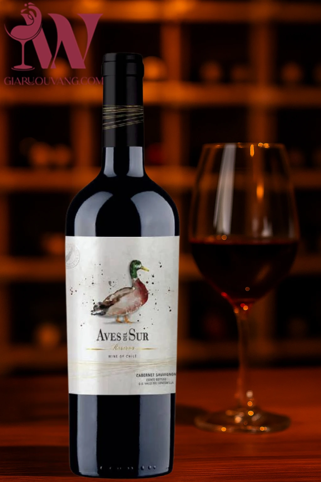 VANG CHILE AVES DEL SUR RESERVA 14,5 ĐỘ RẺ NHẤT