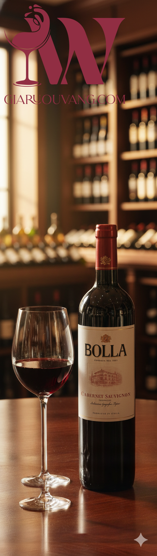 VANG Ý BOLLA CABERNET SAUVIGNON TREVENEZIE 