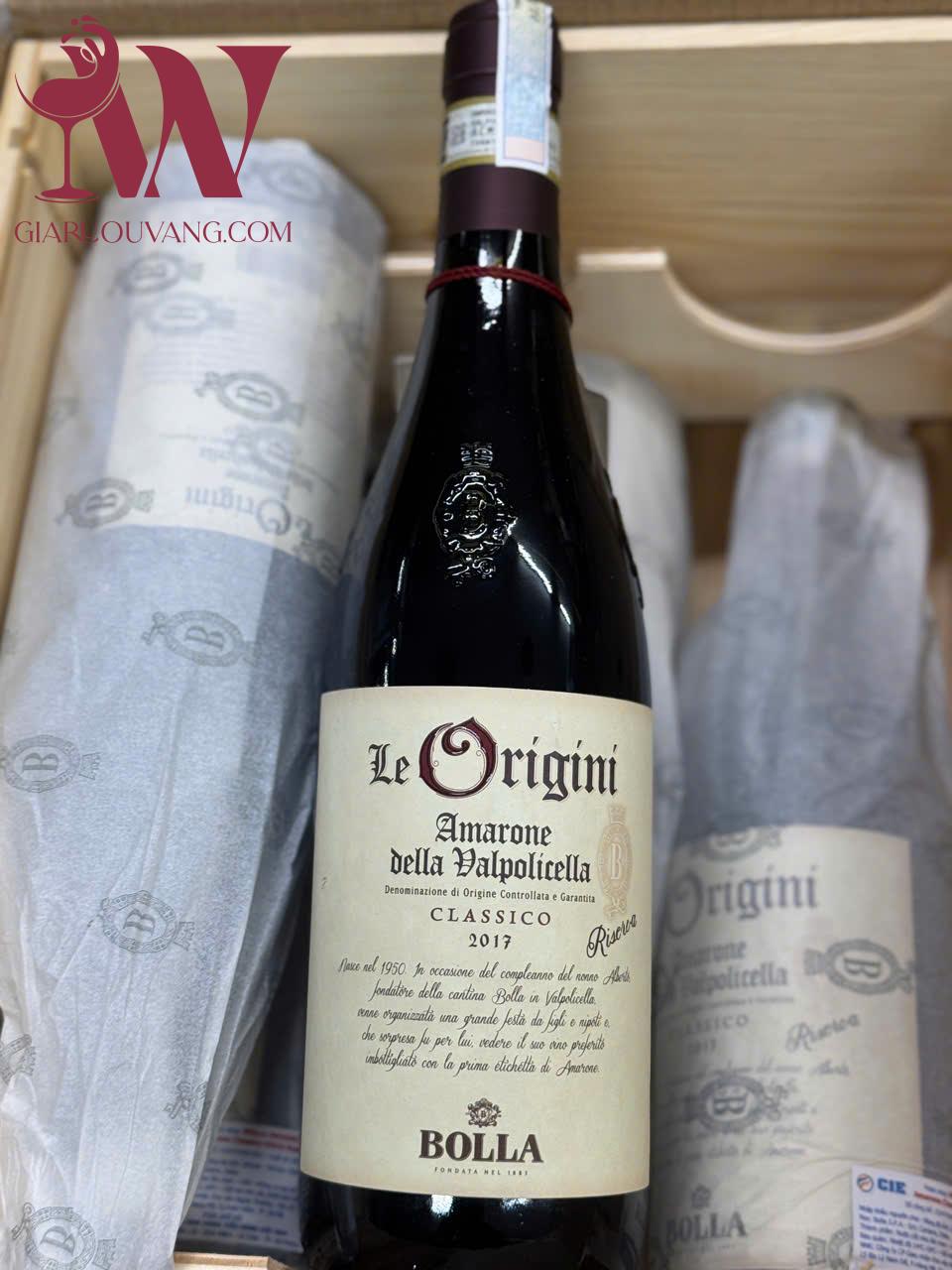 VANG Ý LE ORIGINI AMARONE DELLA VALPOLICELLA CLASSICO