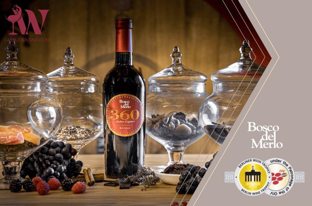 VANG Ý BOSCO DEL MERLO 360 MERLOT CABERNET