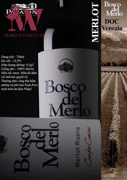 VANG Ý BOSCO DEL MERLO CABERNET SAUVIGNON DOC 2021