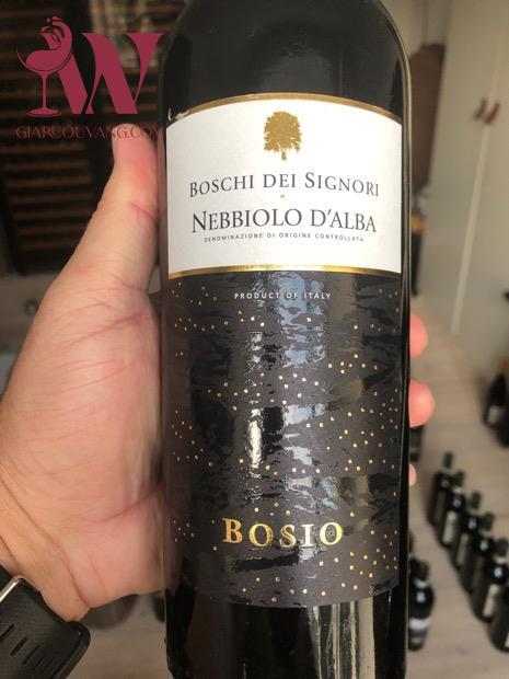 VANG Ý BOSIO BOSCHI DEI SIGNORI NEBBIOLO D'ALBA