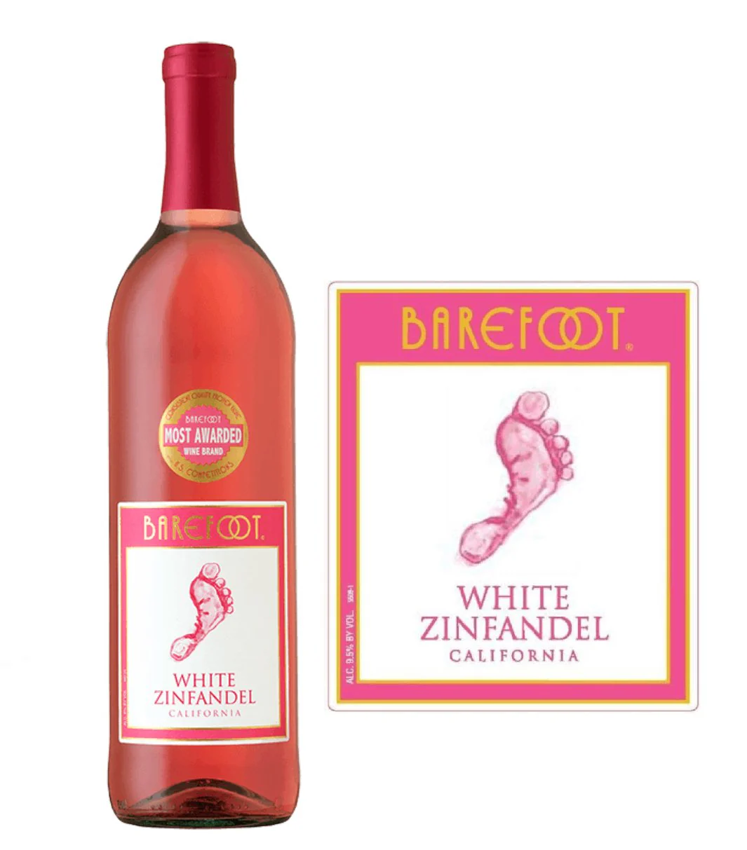 VANG MỸ BAREFOOT VARIETAL WHITE ZINFANDEL