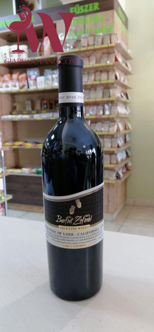 RƯỢU VANG MỸ BEARFOOT ZINFANDEL 14,5 ĐỘ RẺ NHẤT