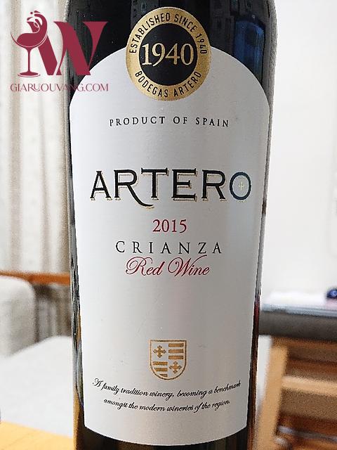 RƯỢU VANG BODEGAS ARTERO CRIANZA 14 ĐỘ GIÁ RẺ