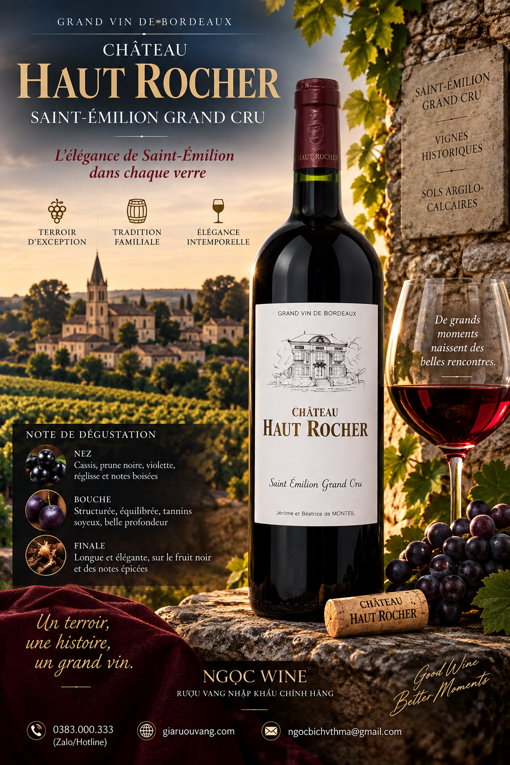 VANG PHÁP CHÂTEAU HAUT ROCHER