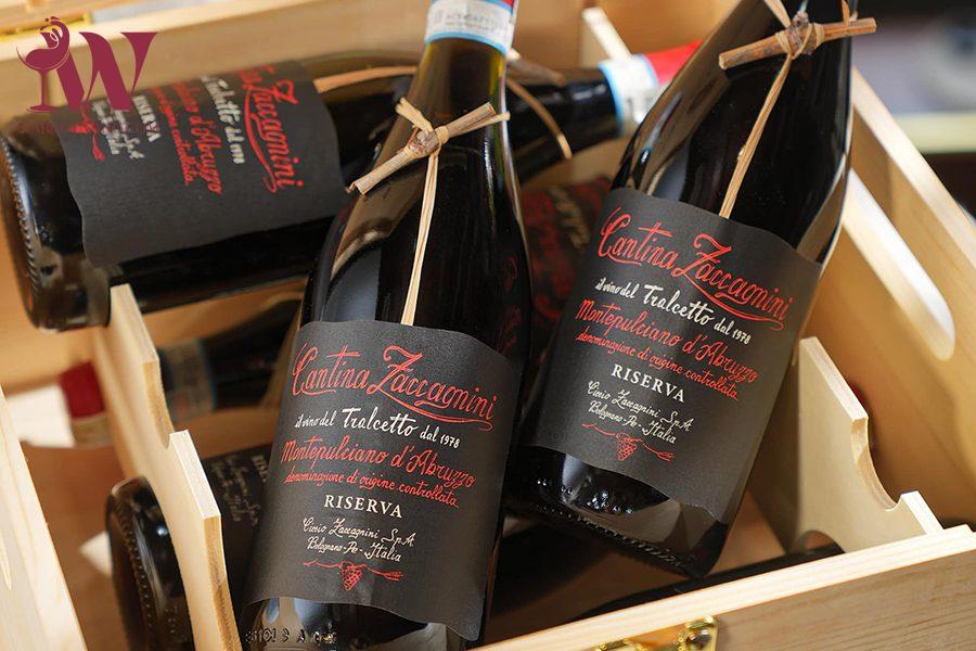 VANG Ý CANTINA ZACCAGNINI MONTEPULCIANO D'ABRUZZO RISERVA