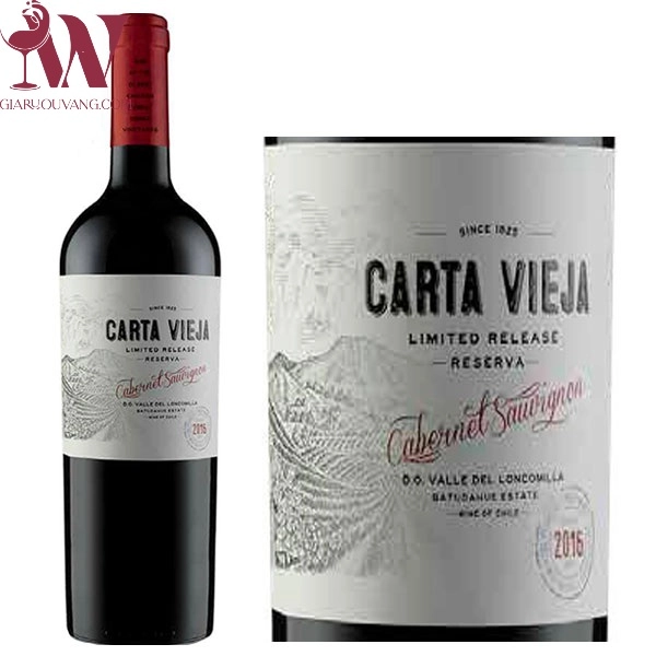VANG CHILE CARTA VIEJA CABERNET SAUVIGNON 13,5 ĐỘ
