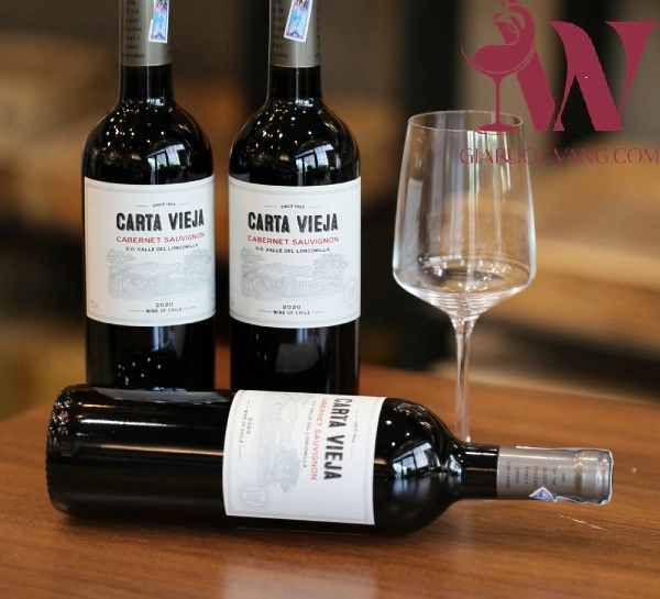 VANG CHILE CARTA VIEJA CABERNET SAUVIGNON 13,5 ĐỘ