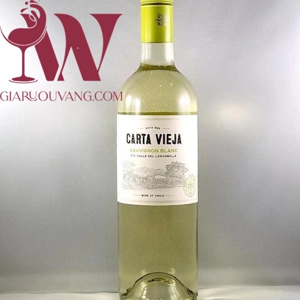 VANG TRẮNG CHILE CARTA VIEJA SAUVIGNON BLANC 13 ĐỘ 