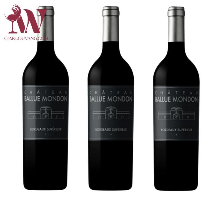 VANG PHÁP CHÂTEAU BALLUE MONDON BORDEAUX SUPÉRIEUR