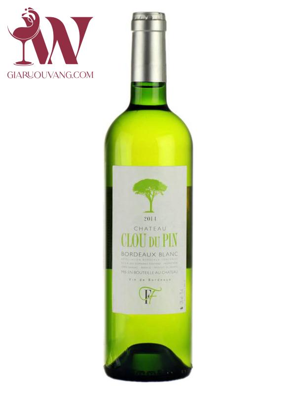 VANG PHÁP CHÂTEAU CLOU DU PIN BORDEAUX BLANC