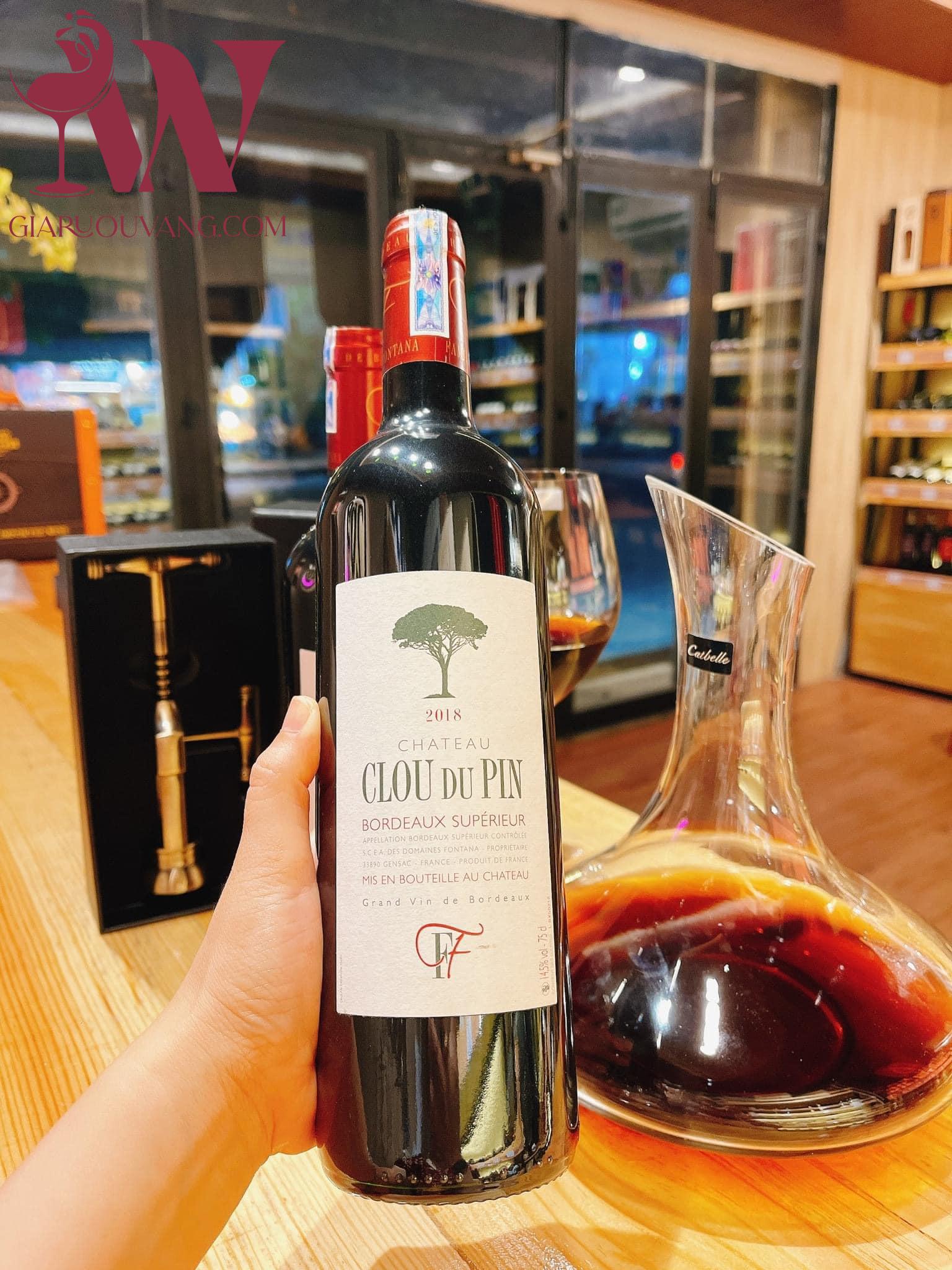 VANG PHÁP CHÂTEAU CLOU DU PIN BORDEAUX SUPÉRIEUR