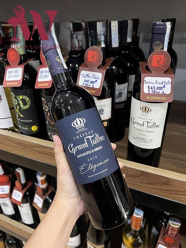VANG PHÁP CHATEAU GRAND TUILLAC ELEGANCE 14,5 ĐỘ RẺ