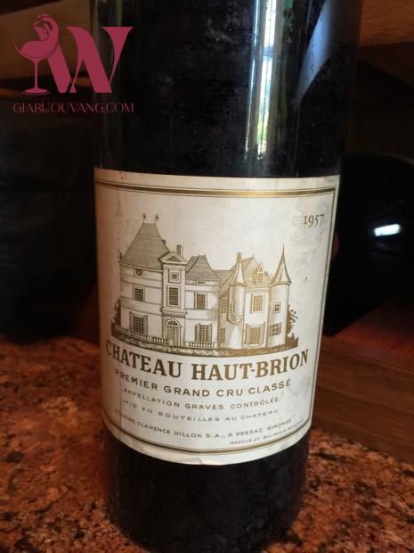 VANG PHÁP CHÂTEAU HAUT BRION 1957 RẺ NHẤT