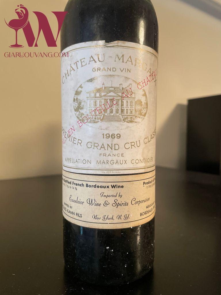 RƯỢU VANG PHÁP CHÂTEAU MARGAUX 1969-RẺ NHẤT